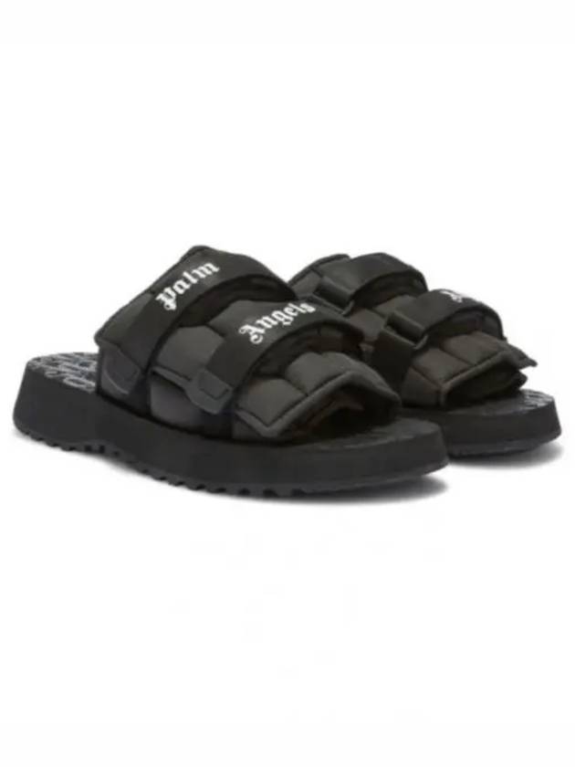 Suicoke Moto P Touch Strap Slippers Black - PALM ANGELS - BALAAN 2