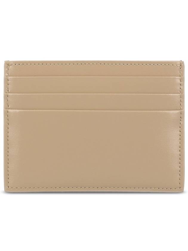 Triomphe Shiny Calfskin Card Wallet Cappuccino - CELINE - BALAAN 4