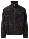 Star Tiger Embroidered Zip Up Jacket Blue Brown - KENZO - BALAAN 3