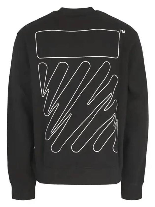 wave outline Diag sweatshirt - OFF WHITE - BALAAN 1