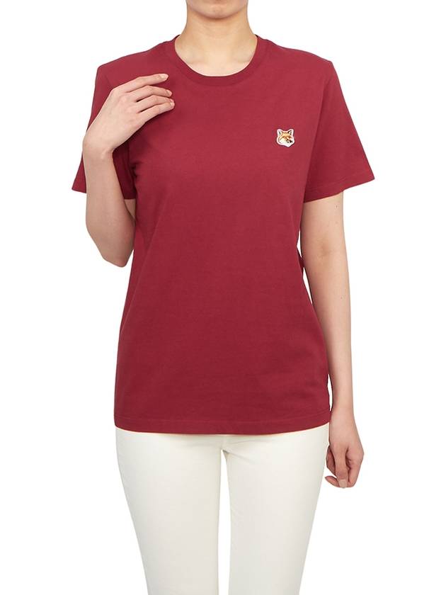 Fox Head Patch Regular Short Sleeve T-Shirt Brick Red - MAISON KITSUNE - BALAAN 5