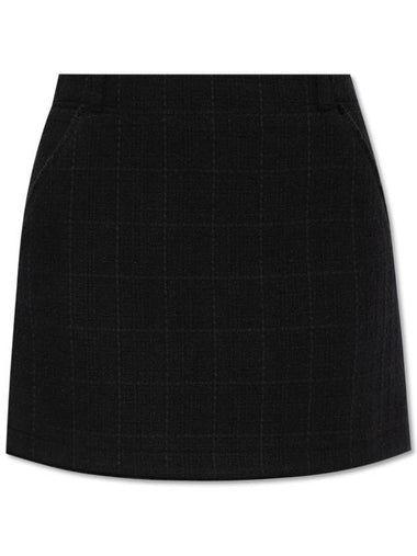 Women's Tweed A-Line Skirt Black - A.P.C. - BALAAN 1