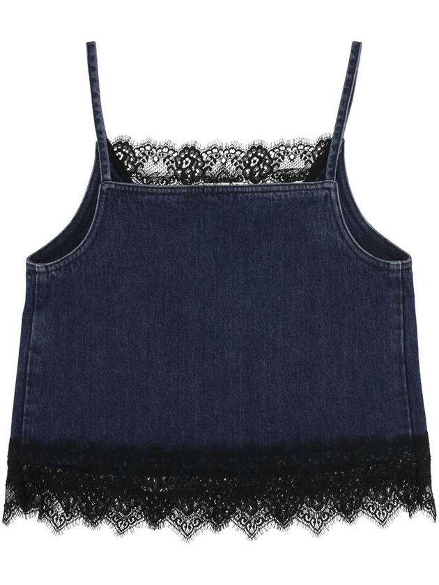 Lace detail sleeveless blue - OFF WHITE - BALAAN 4