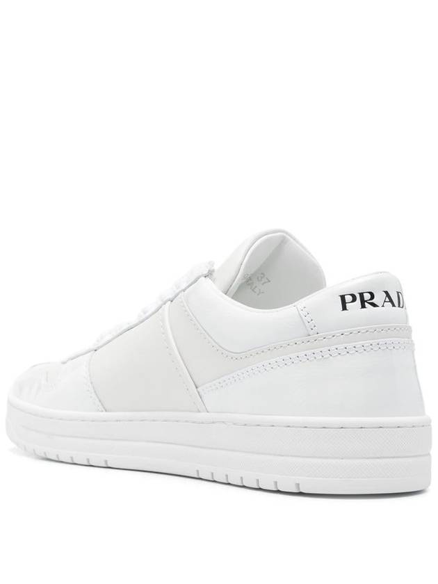 Downtown Leather Low Top Sneakers White - PRADA - BALAAN 4