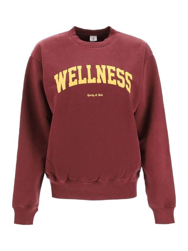 Wellness Sweatshirt Burgundy - SPORTY & RICH - BALAAN 1