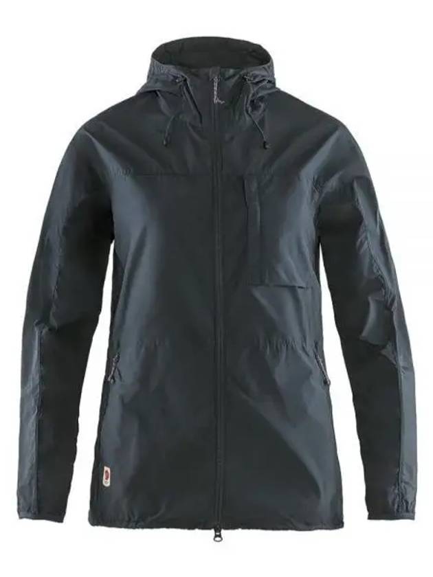 Women's High Coast Wind Jacket Green Navy - FJALL RAVEN - BALAAN 2