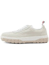 Calf Suede Cable Knit Sole Field Shoes White - THOM BROWNE - BALAAN 2