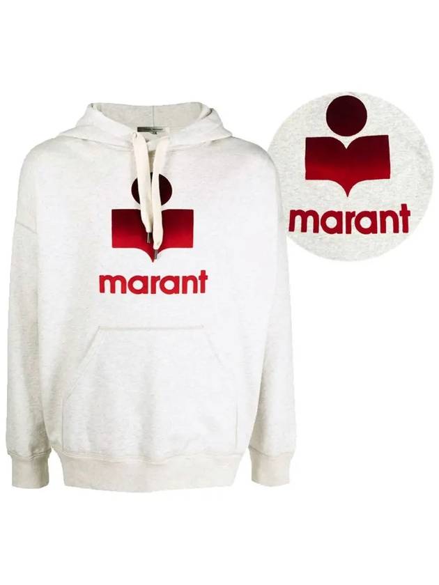 Men's Miley Hood Ecru Red Ivory - ISABEL MARANT - BALAAN 3