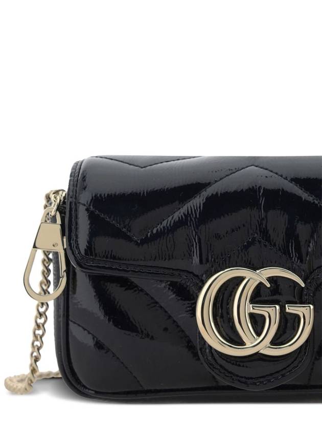 GG Marmont Super Mini Cross Bag Black - GUCCI - BALAAN 3