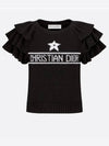 Logo short sleeve ruffle sweater knit - DIOR - BALAAN 3