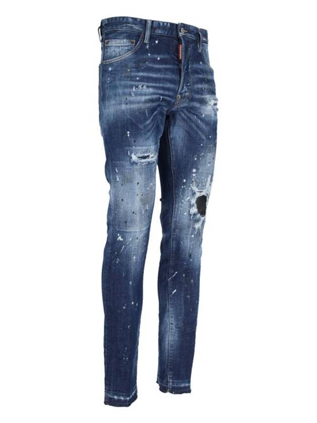 Cool Guy Medium Ribbed Wash Denim Jeans Blue - DSQUARED2 - BALAAN 4