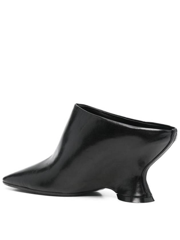 Dries Van Noten Leather Wedge Sabot Shoes - DRIES VAN NOTEN - BALAAN 3