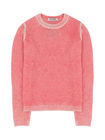 Luna Pure Cashmere Knit Top Pink - PEOPLE OF THE WORLD - BALAAN 1