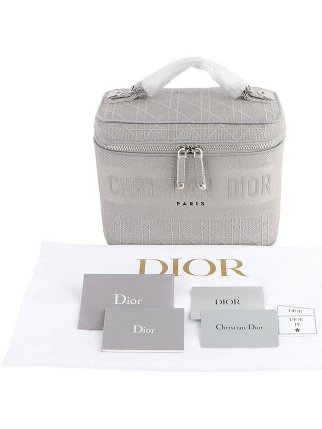 S5480VREY Cannage embroidery travel vanity case tote bag 33434Y - DIOR - BALAAN 8