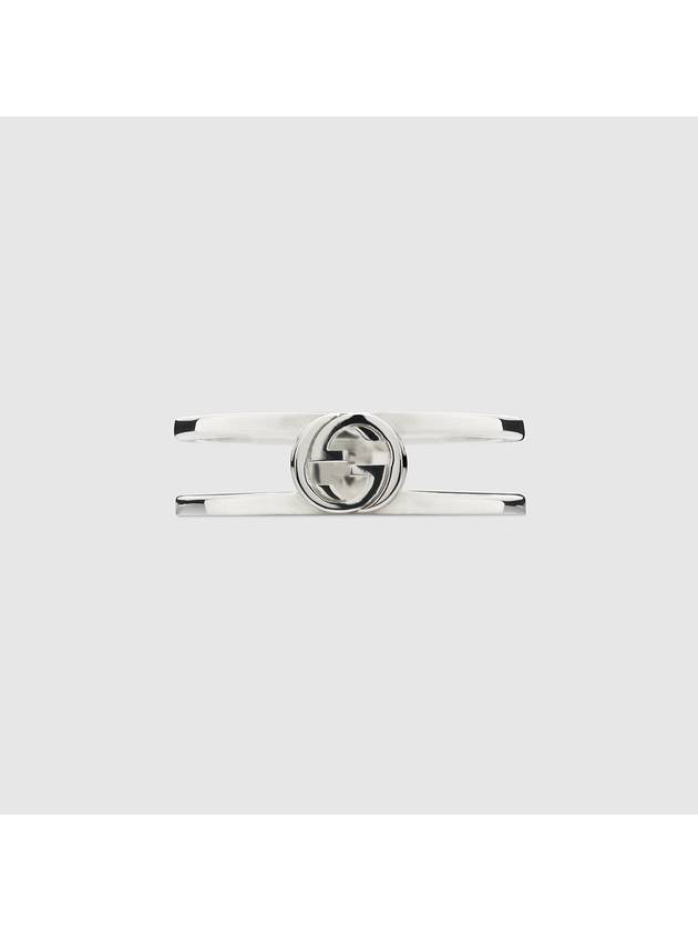 Interlocking Ring Silver - GUCCI - BALAAN 2