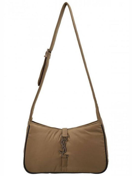 Le 5 A 7 Regenerated Nylon Shoulder Bag Brown - SAINT LAURENT - BALAAN 1