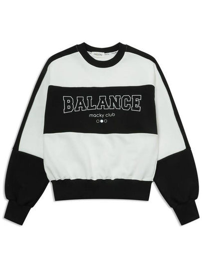 Balance Sweatshirt Long Sleeve T-Shirt Black MCSS24TS3BK - MACKY - BALAAN 2