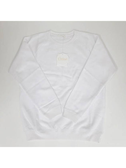 Embroidered Back Logo Sweatshirt White - CHLOE - BALAAN 2