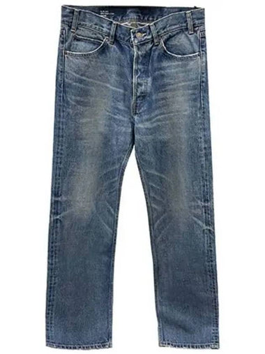 Union wash denim cut mid rise dark blue men s pants 271057 - CELINE - BALAAN 1