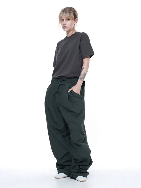 Women s PSPP GN Pocket String Parachute Pants Green - CHANCE'S NOI - BALAAN 2