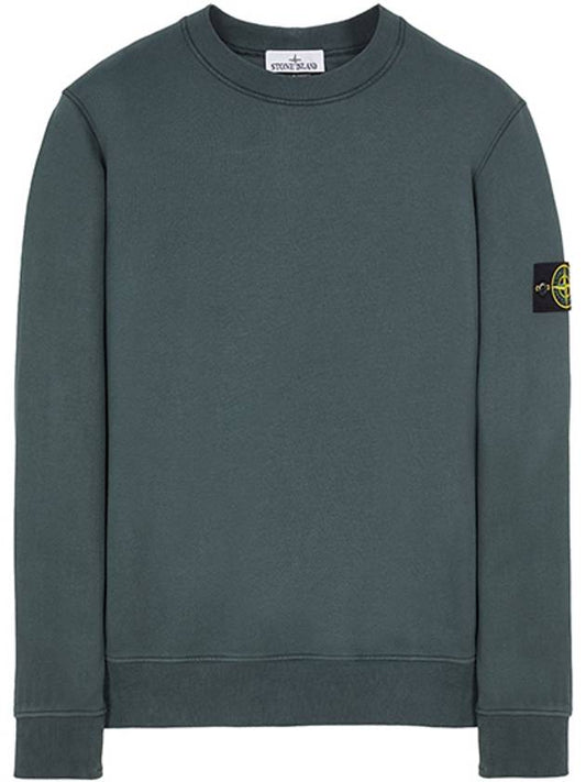 Wappen Patch Crew Neck Sweatshirt Dark Green - STONE ISLAND - BALAAN 2