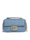 Baguette Medium Nappa Leather Chain Shoulder Bag Blue - FENDI - BALAAN 2