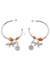 Fox Beads Hoop Earrings Silver - MAISON KITSUNE - BALAAN 2