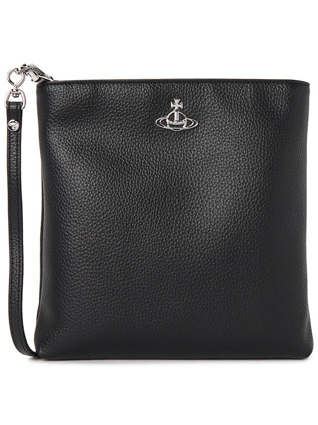 Squire Grain Square Cross Bag Black - VIVIENNE WESTWOOD - BALAAN 2