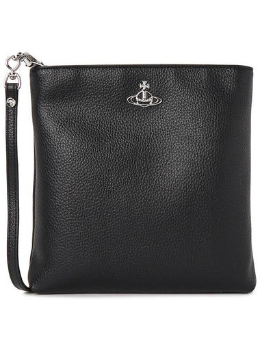 Squire Grain Square Cross Bag Black - VIVIENNE WESTWOOD - BALAAN 1