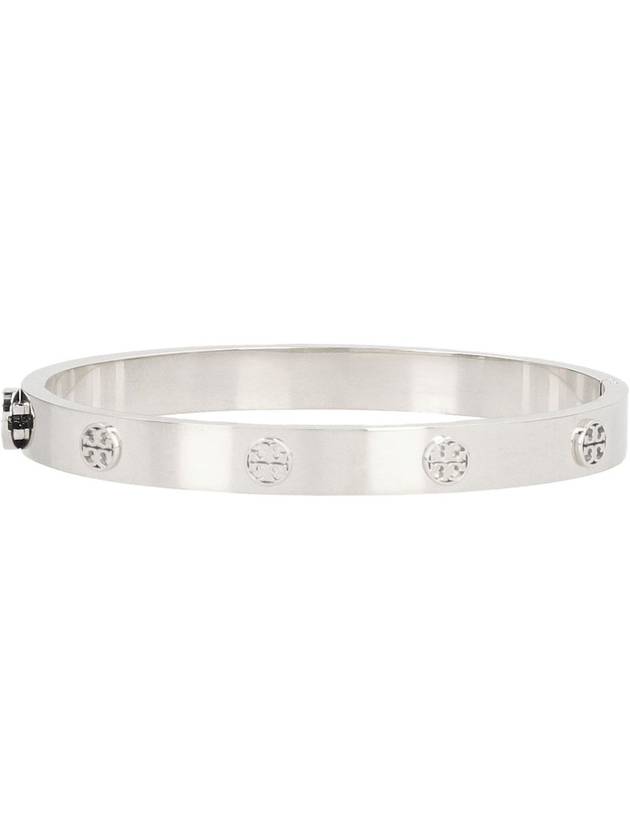 Miller Hinged Stud Bangle Bracelet Silver - TORY BURCH - BALAAN 4