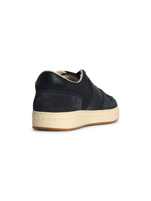 Hogan 'H668' Navy Leather Sneakers - HOGAN - BALAAN 3