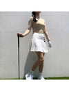 Golf Skirt Lively Pure White 3LINE Golf Skirt - LOLOALLOY - BALAAN 5