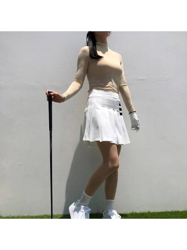 Golf Skirt Lively Pure White 3LINE Golf Skirt - LOLOALLOY - BALAAN 5