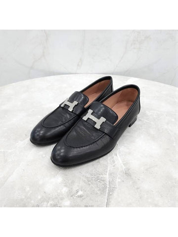 Lux You 35 5 Paris loafer black silver decoration - HERMES - BALAAN 1