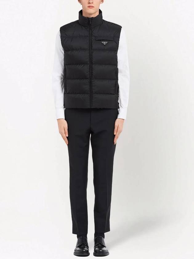 Re-Nylon Sleeveless Down Padded Jacket Black - PRADA - BALAAN 3