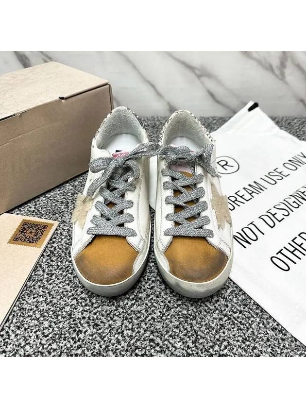 Shearling Superstar Snake Tab Low Top Sneakers White - GOLDEN GOOSE - BALAAN 4