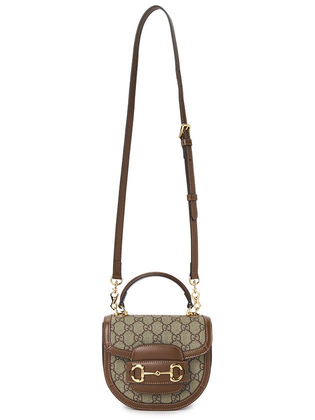 Horsebit 1955 Mini Top Handle Cross Bag Beige Brown - GUCCI - BALAAN 7