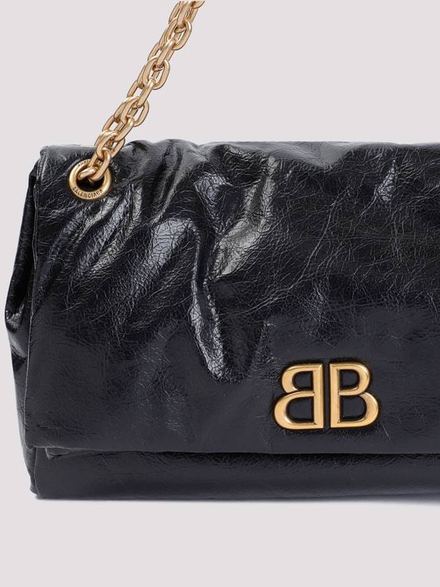 Monaco Chain Strap Shoulder Bag Black - BALENCIAGA - BALAAN 5