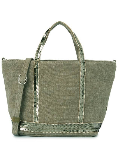 Cabas Mini Tote Bag Khaki - VANESSA BRUNO - BALAAN 2