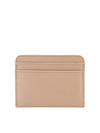 Sense Embroidered Logo Calfskin Card Wallet Beige - CHLOE - BALAAN 3