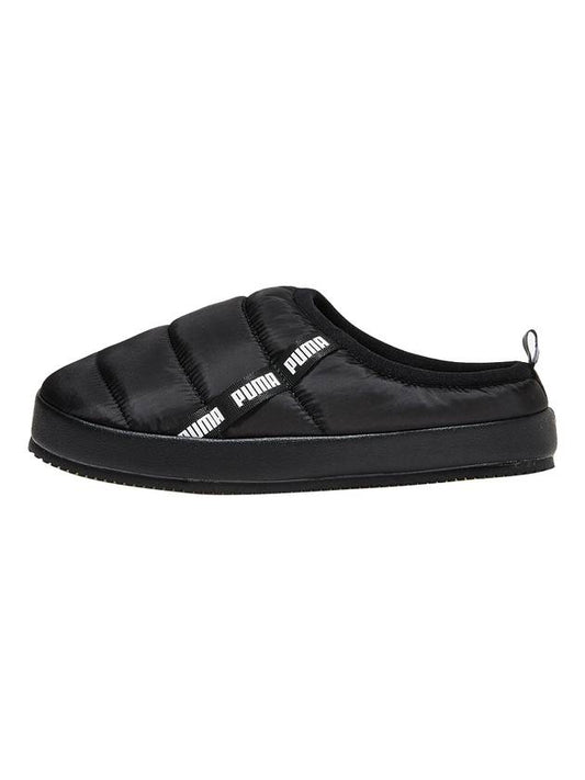 Logo Tough Padded Polka Quilted Slippers Black - PUMA - BALAAN 1