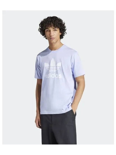 Trefoil Short Sleeve T-Shirt Purple - ADIDAS - BALAAN 2