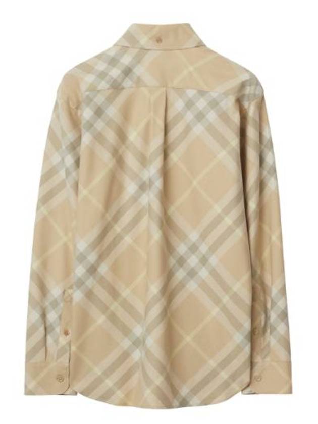 Vintage Check Cotton Long Sleeve Shirt Beige - BURBERRY - BALAAN 4