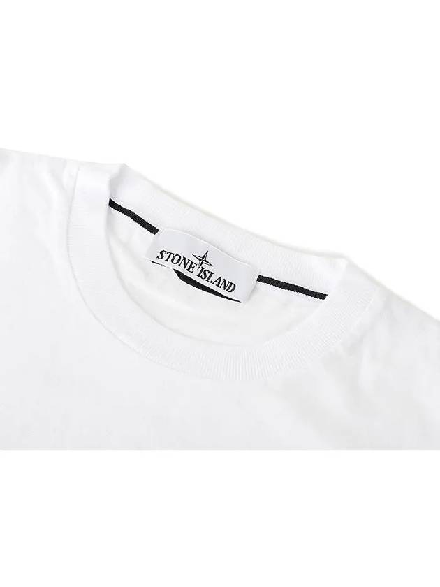 Stamp Two Print Short Sleeve T-Shirt White - STONE ISLAND - BALAAN 4