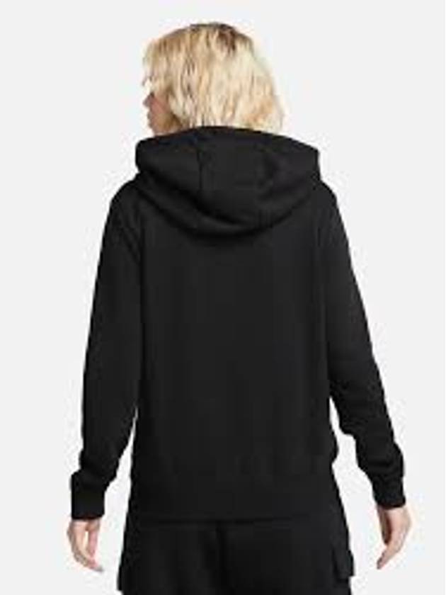 Sportswear Club Fleece Funnel-Neck Hoodie Black - NIKE - BALAAN 5