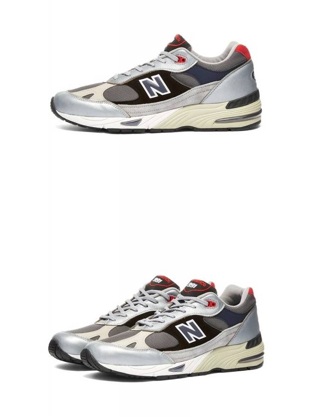 991 Sneakers Silver Black Red - NEW BALANCE - BALAAN 5