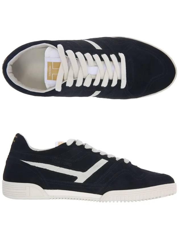 Jackson Suede Low Top Sneakers Black - TOM FORD - BALAAN.