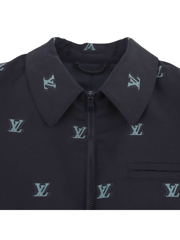 1AAV09 LV logo jet pocket blazon jacquard zip up jacket size 5233910 - LOUIS VUITTON - BALAAN 3