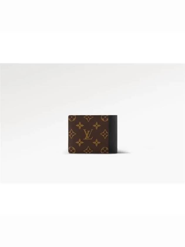 Multiple 2-Fold Bifold Wallet Brown Black - LOUIS VUITTON - BALAAN 7