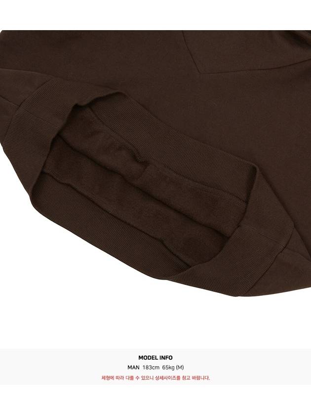 Men's Shawl Collar Cotton Sweatshirt Brown - SAINT LAURENT - BALAAN 10